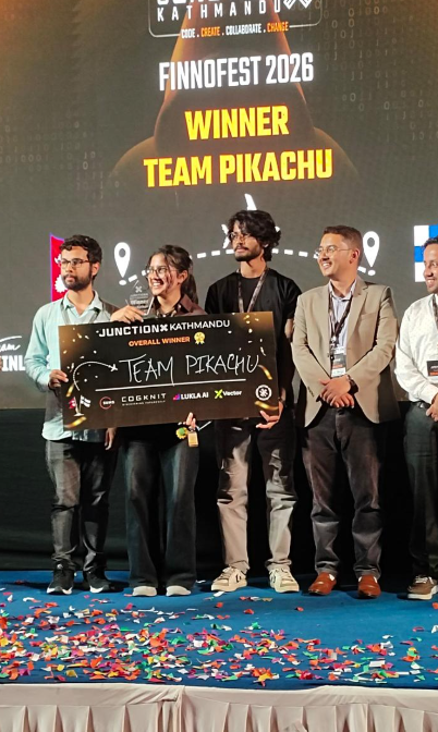 Team Pikachu — JunctionX Kathmandu overall winner